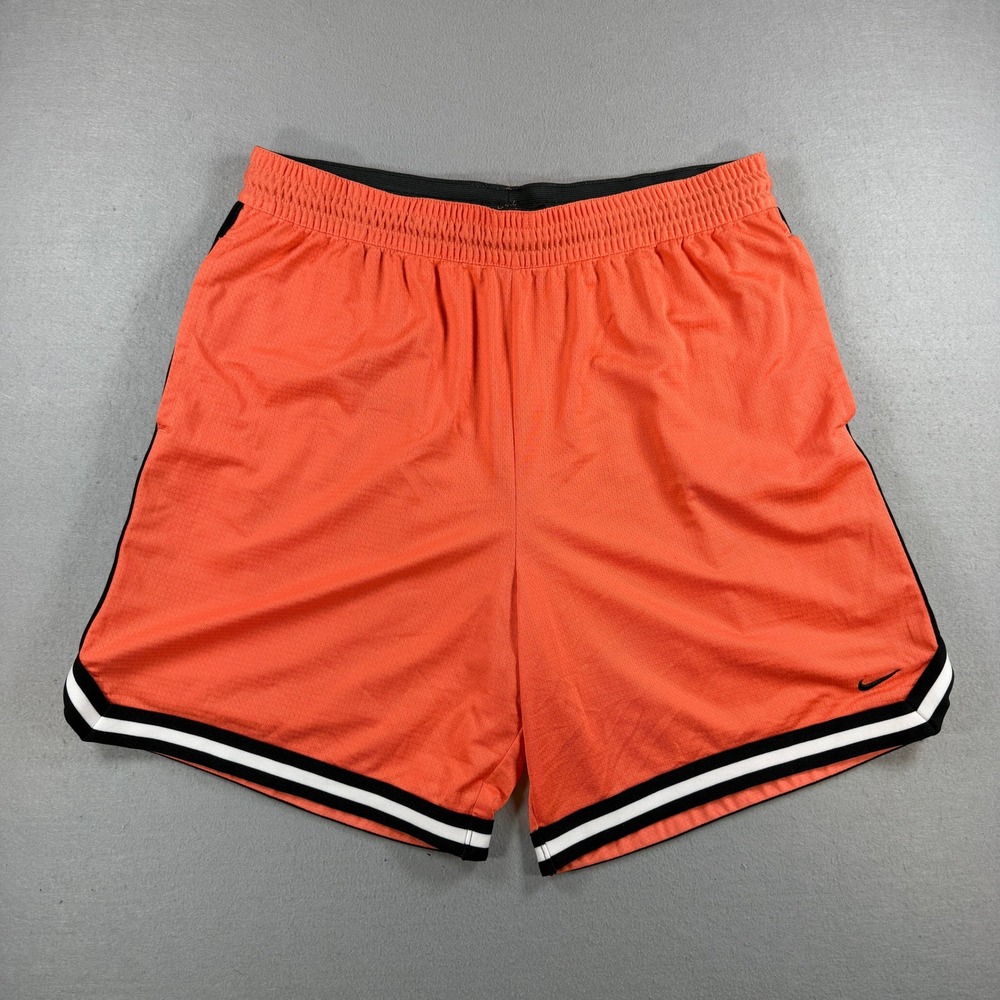 Nike Basketball Shorts Mens 2XL Peach Dri-Fit‎ Fy Crossover Athletic Workout Run
